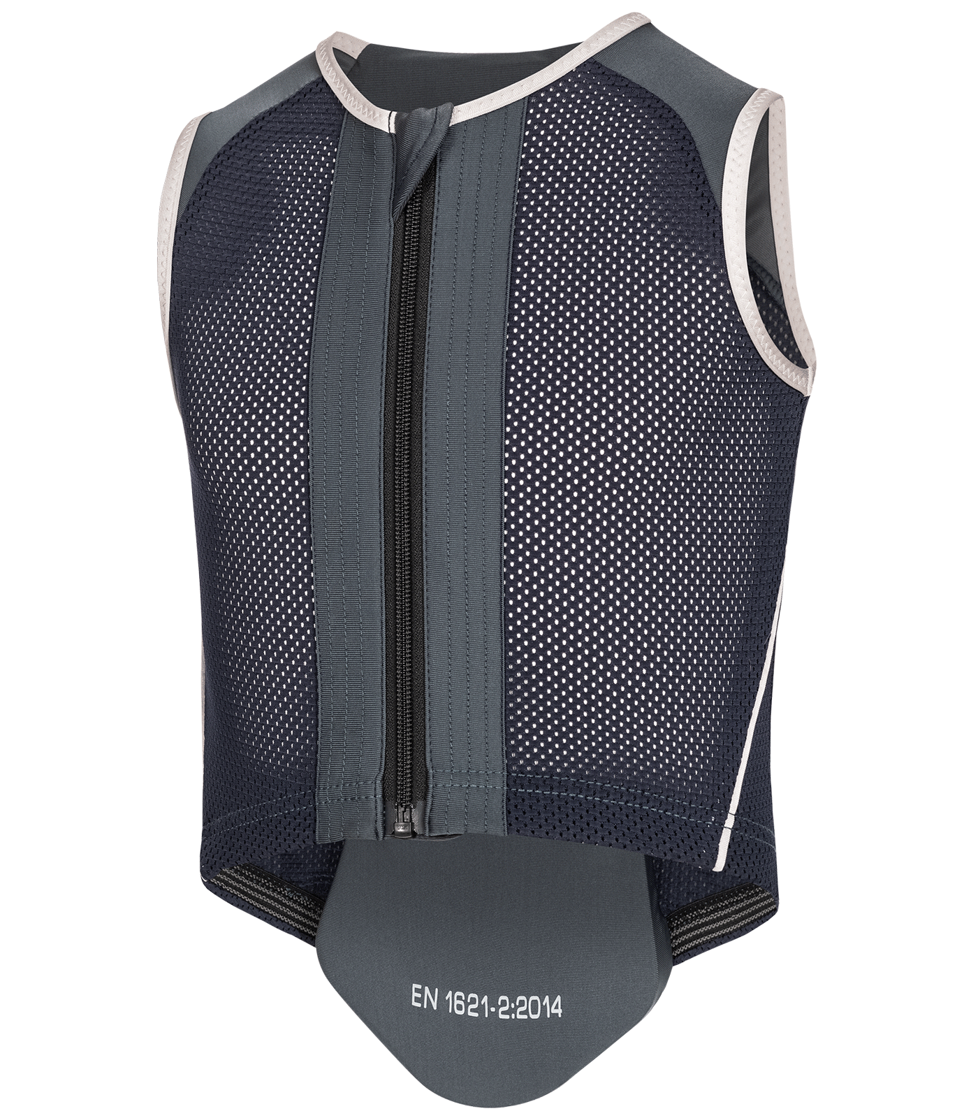 Young rider equipped with Lucky Flexible P06 SWING Back Protector during an equestrian training session, highlighting mobility and protection