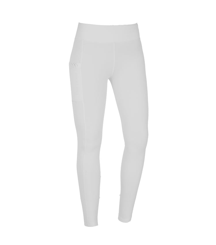 white winter horse riding leggings