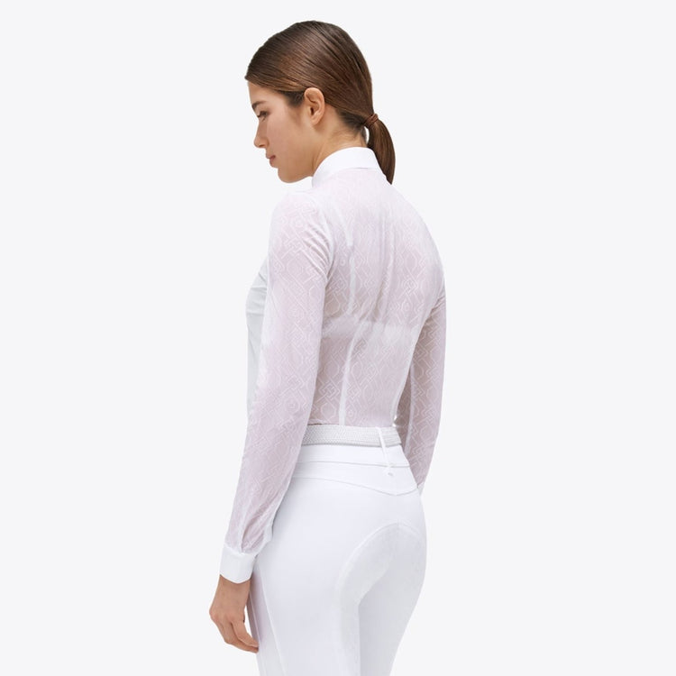See through ladies long sleeve show shirt