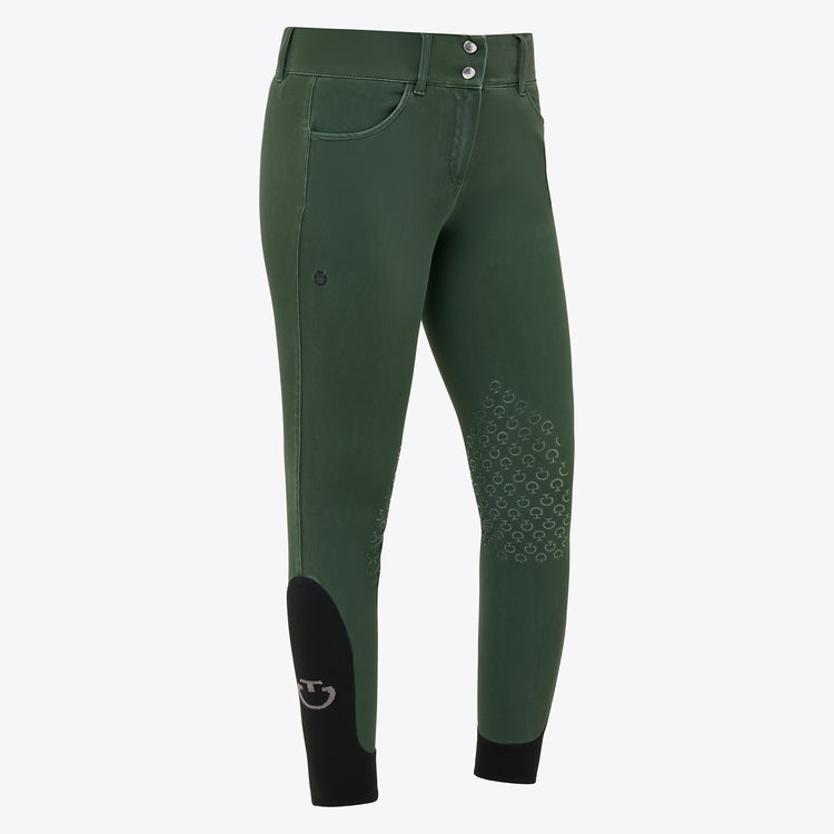 Cavalleria Toscana high waist denim breeches in green