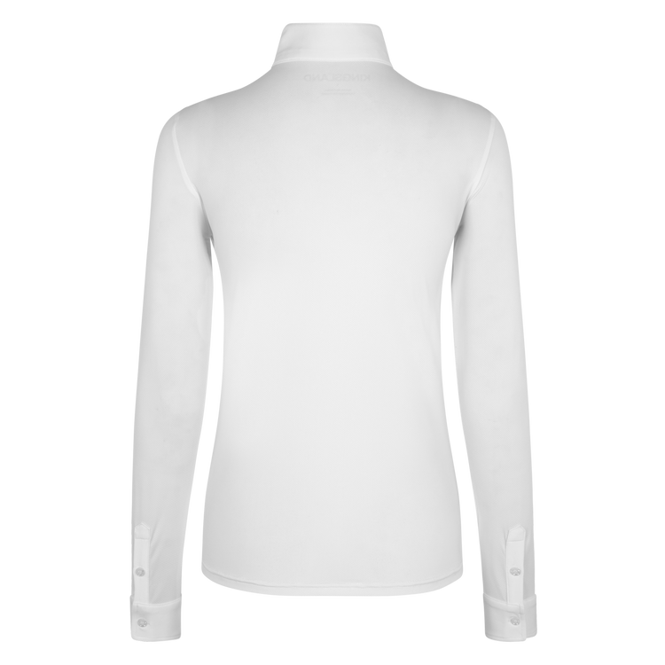 White womens show jumping shirt