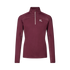 Girls equestrian long sleeve base layer in burgundy