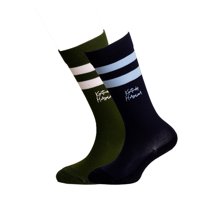 striped kids riding socks