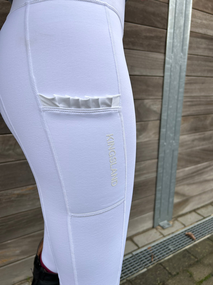 White winter competition leggings