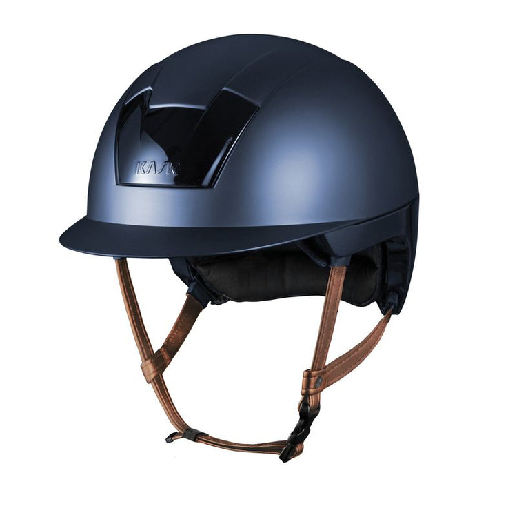 Blue Kask riding helmet
