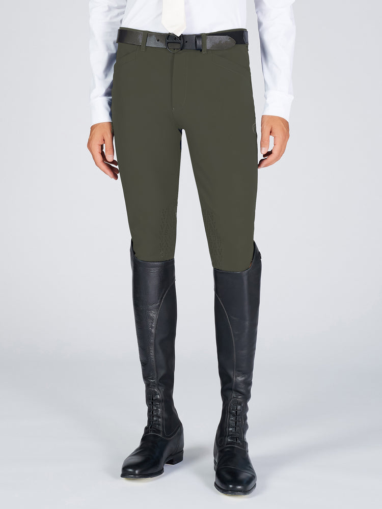 Military Green Riding Pants for Men