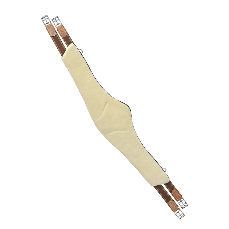 Luxurious leather girth with fleece for sensitive horses