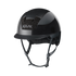 shiny riding helmet black