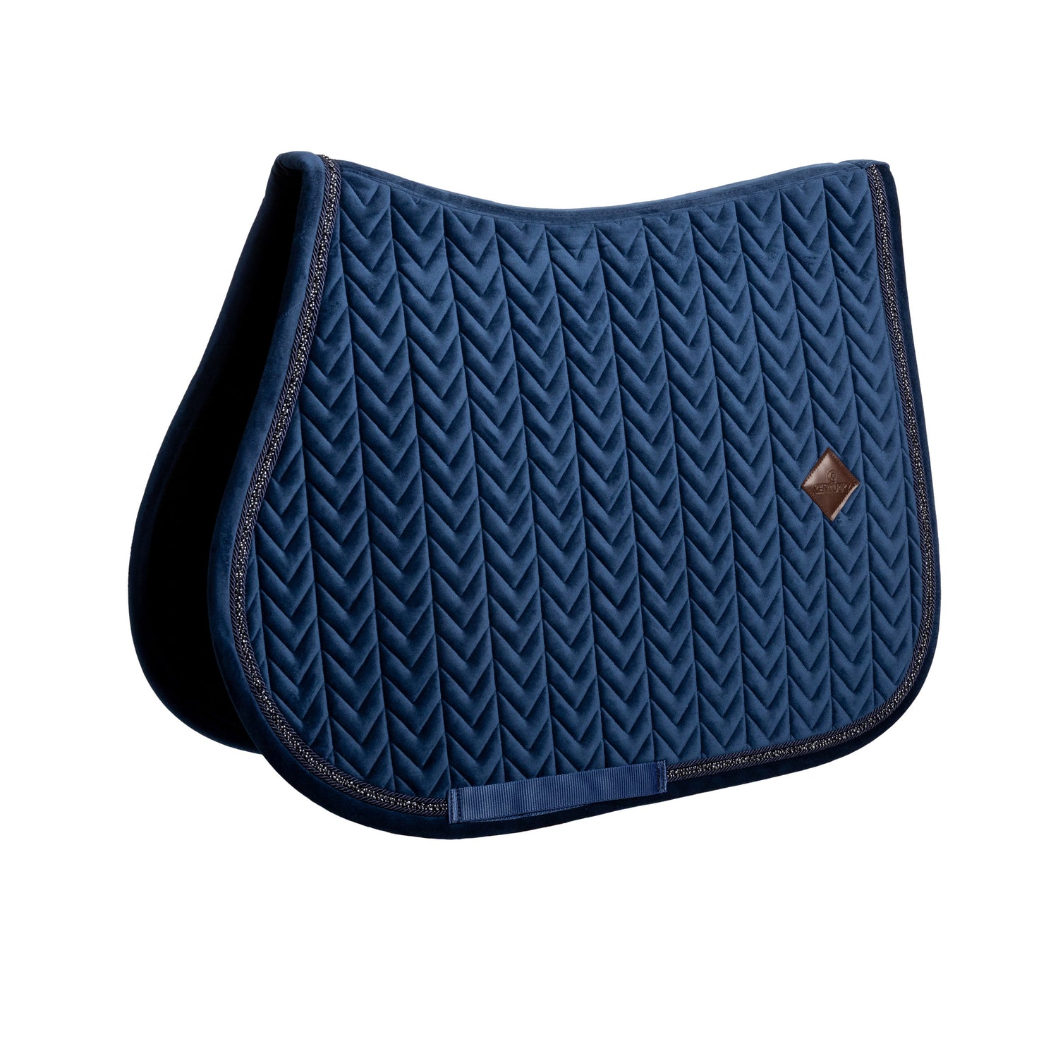 navy saddle cloth