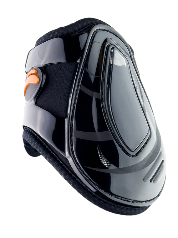 eQuick black gel rear boots