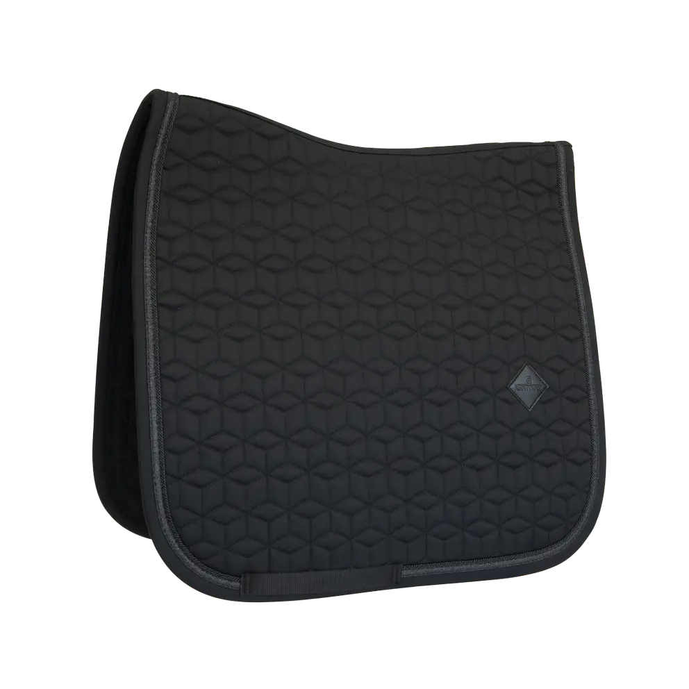 Black Dressage saddle blanket with glitter
