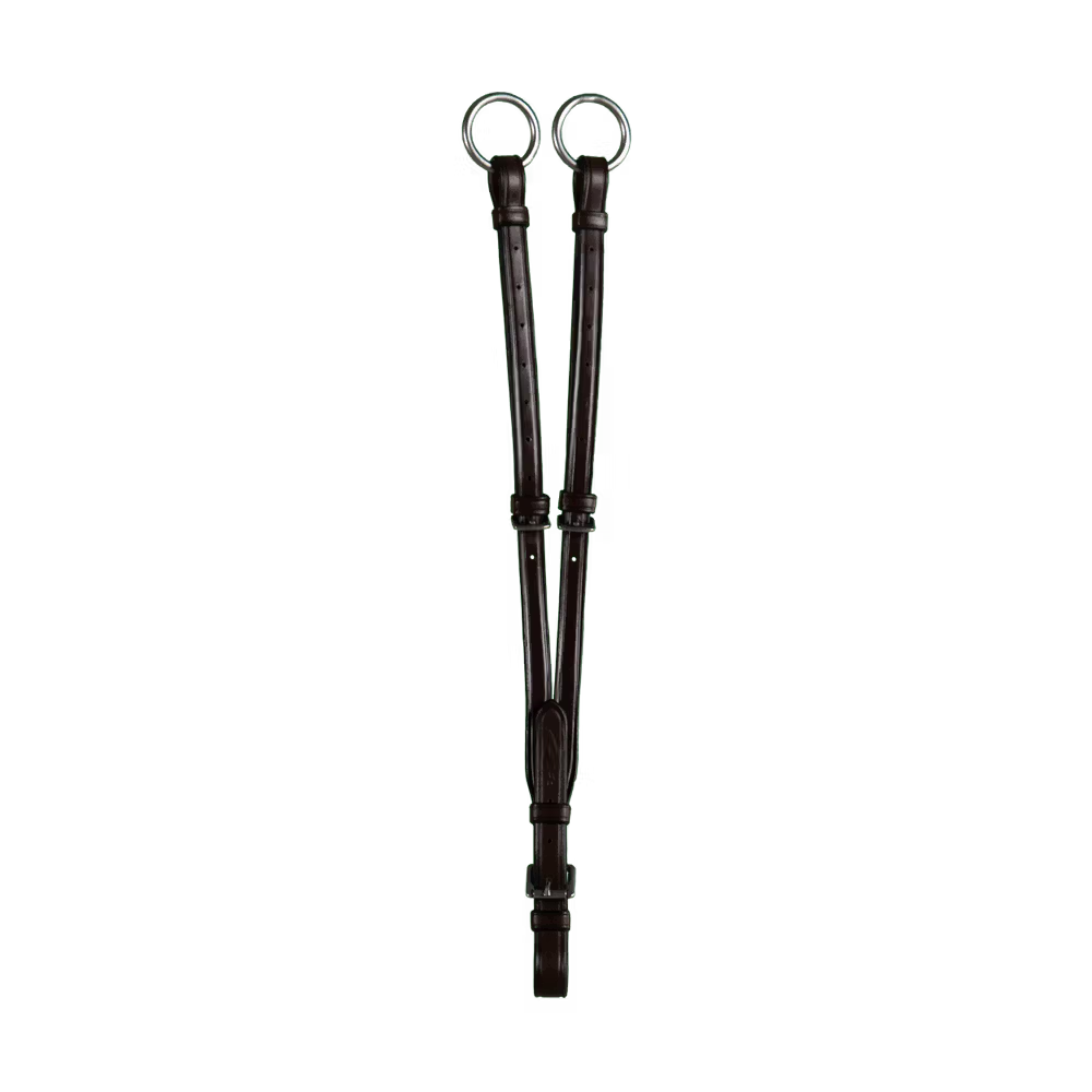 Dark brown running martingale attachment