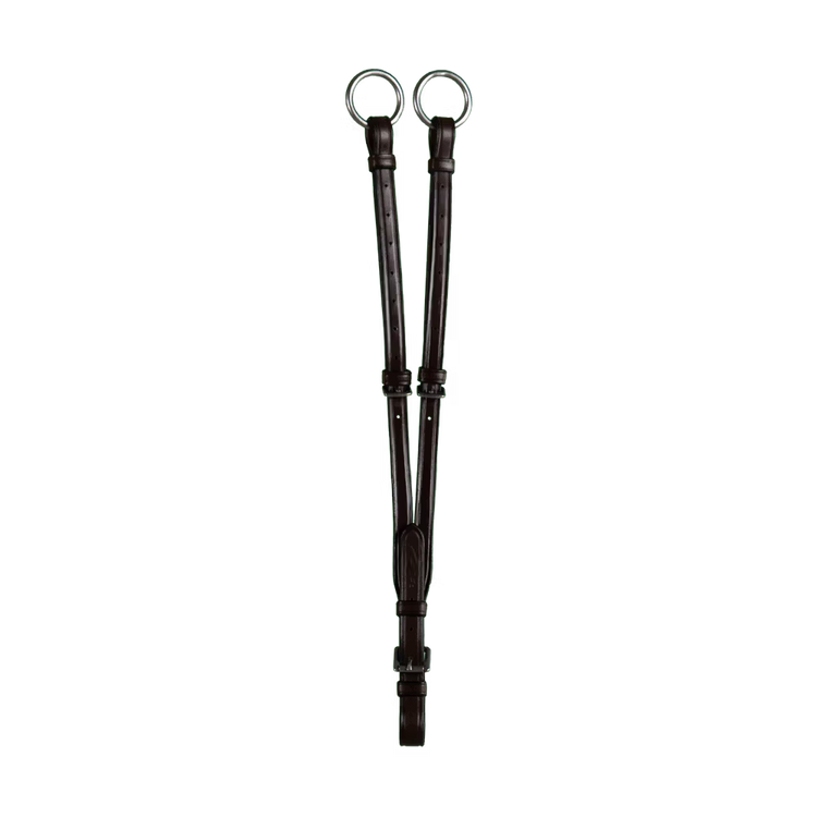 Dark brown running martingale attachment