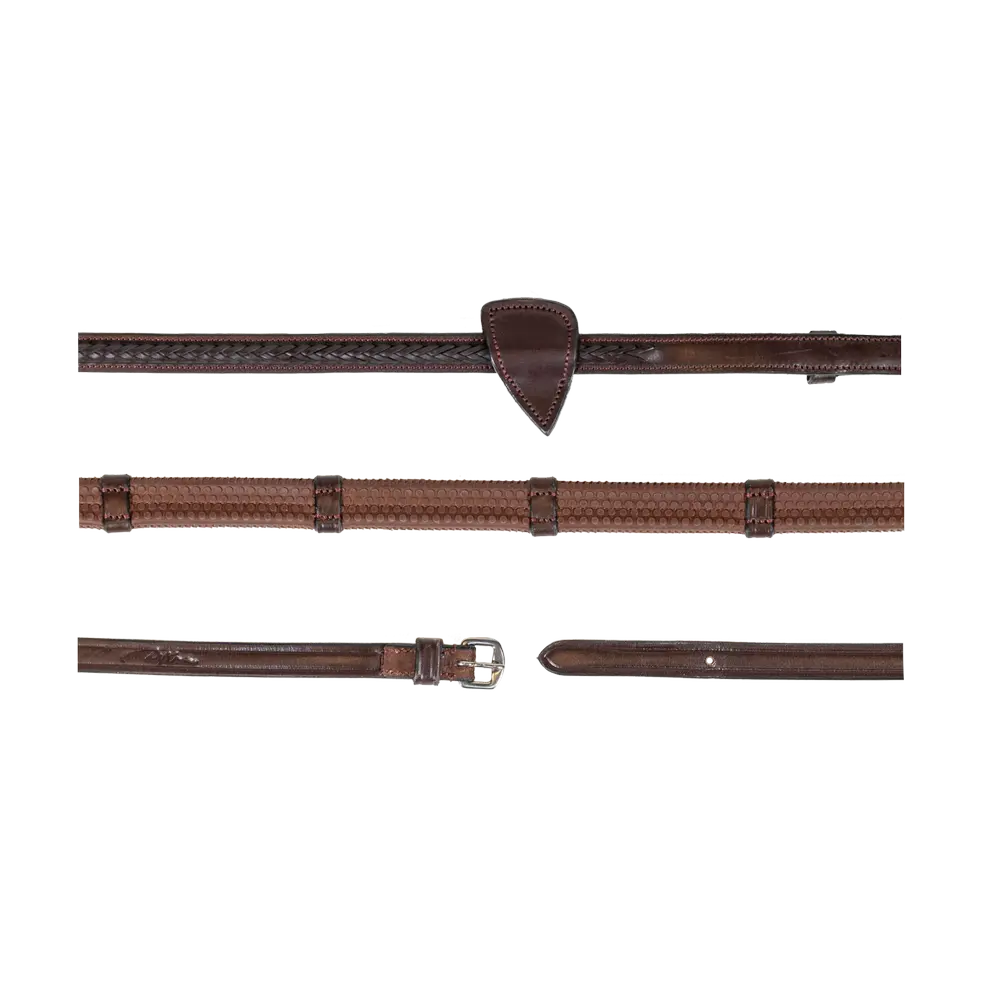 plaited rubber reins