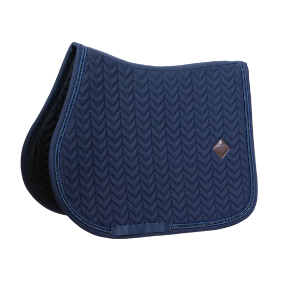 Navy jumping pad with fancy edge
