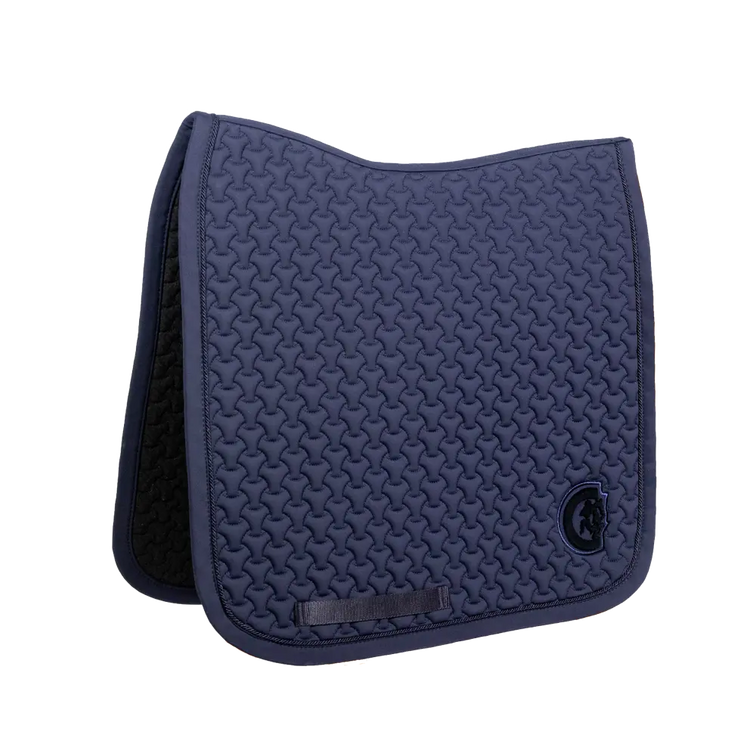 navy dressage saddle blanket