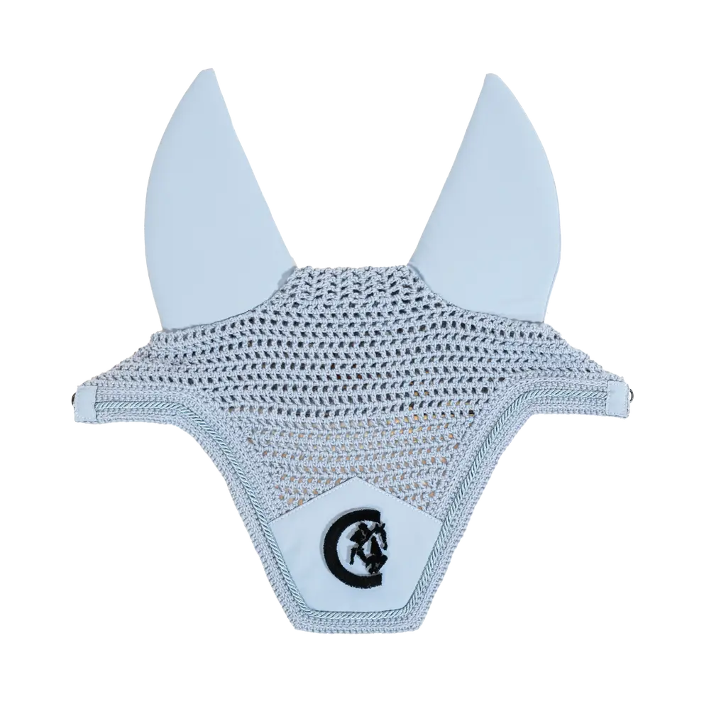 light blue soundless ear bonnet