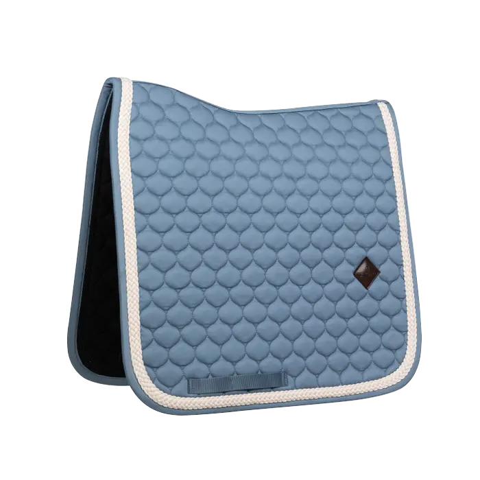 Light blue dressage saddle pad