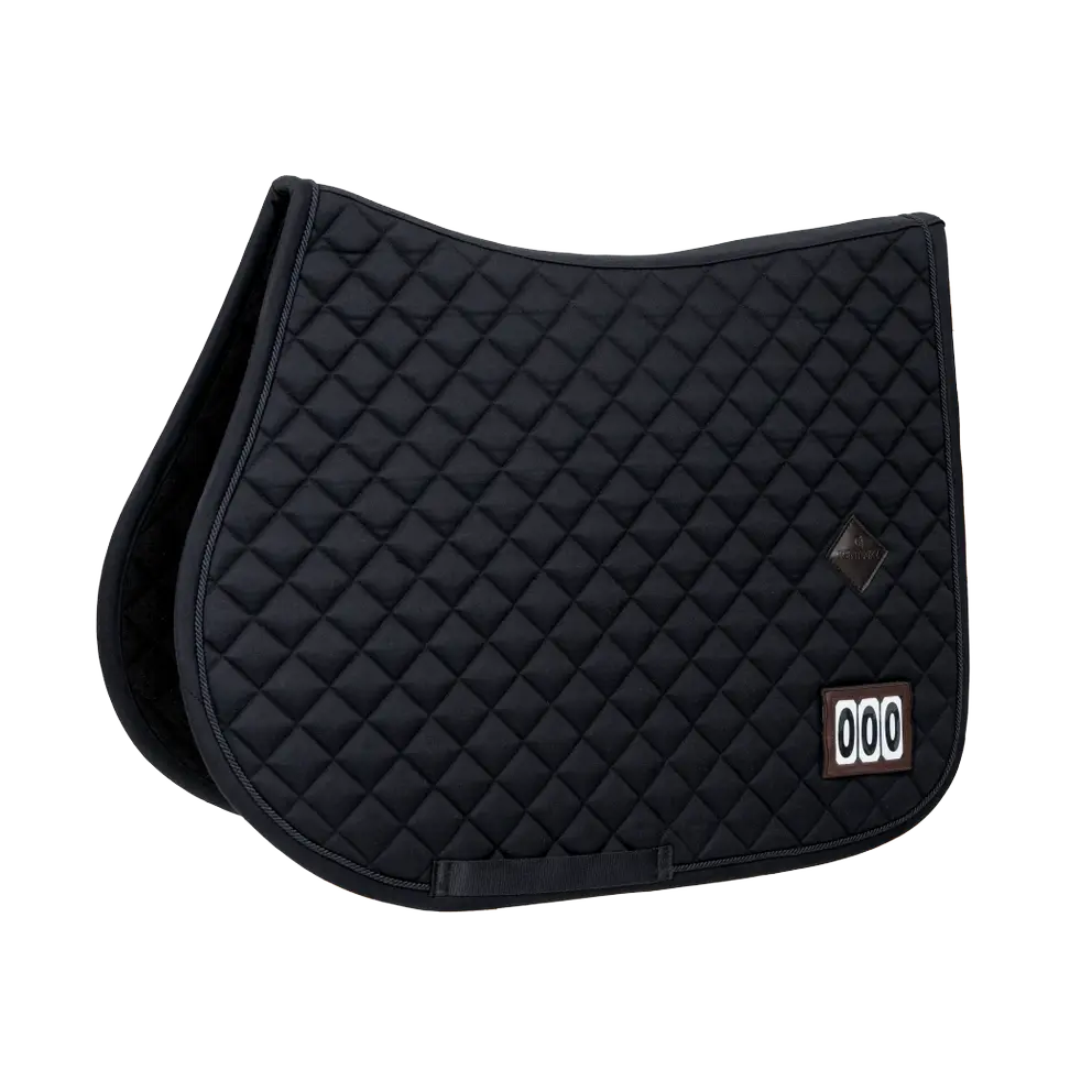 Elegant black saddle blanket