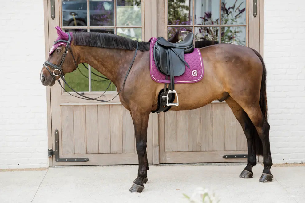 Lilac horse saddle pad