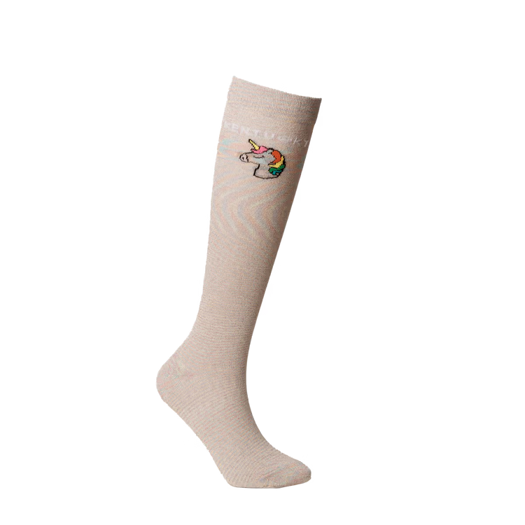 riding socks unicorn white