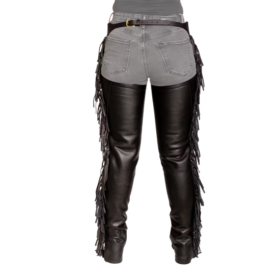 artificial leather long chaps for riders needing lightweight protection