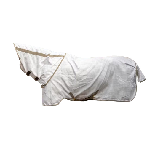 Fly and summer rug with detachable neck cover