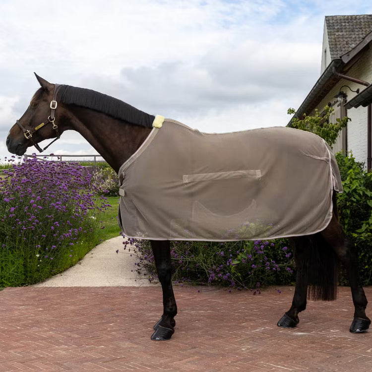 Kentucky fly rug with belly cover comfort for horses beige