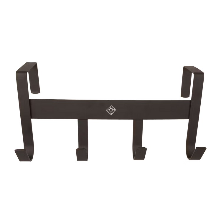 Grooming Deluxe bridle rack metal with four hooks matt