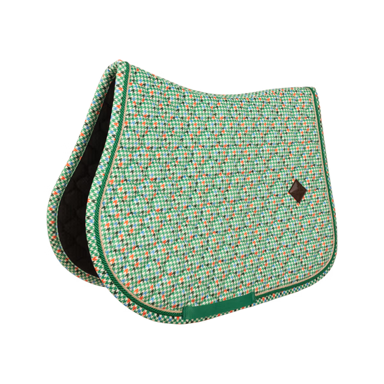 Kentucky velvet jumping saddle pad pied de poule