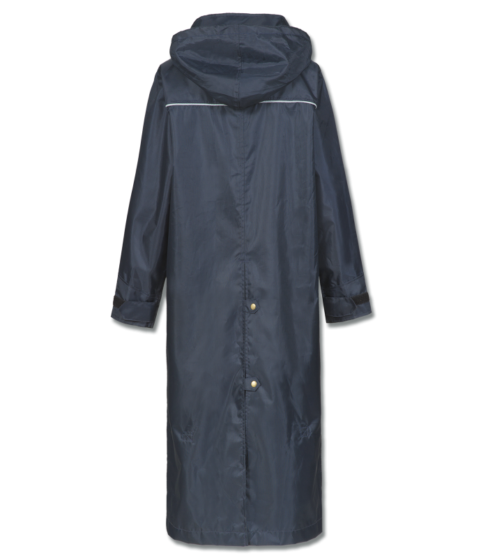 Raincoat with reflectors on sleeves