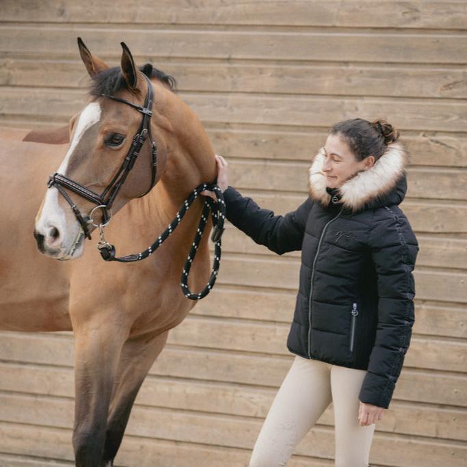 Winter horse riding coat short