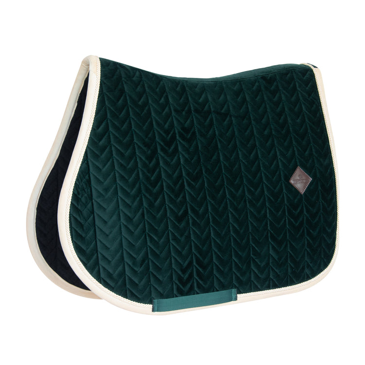 Kentucky dark green saddle pad velvet