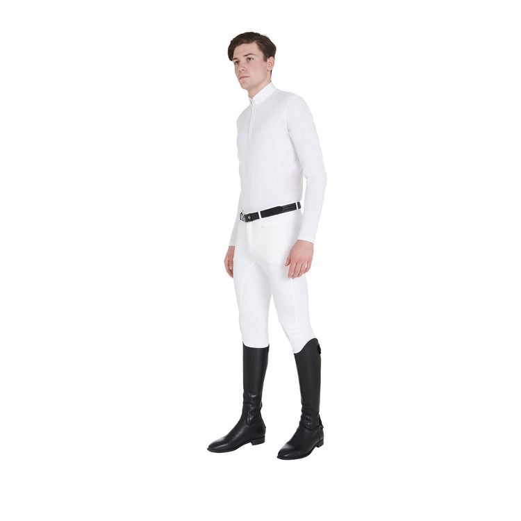 White riding breeches for men