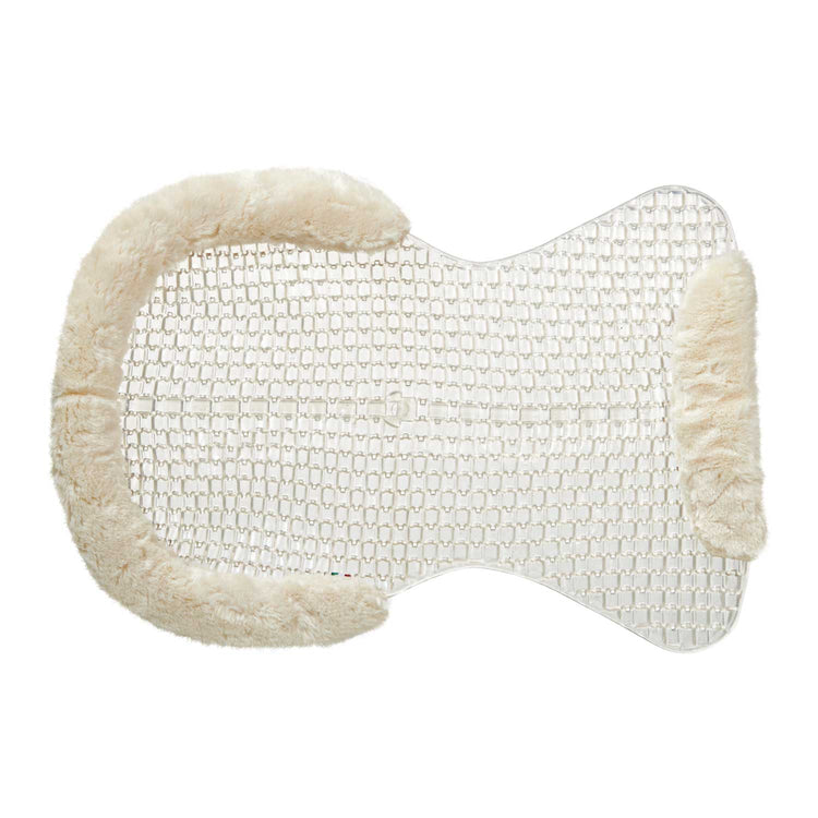 clear gel half pad with vegan sheepskin