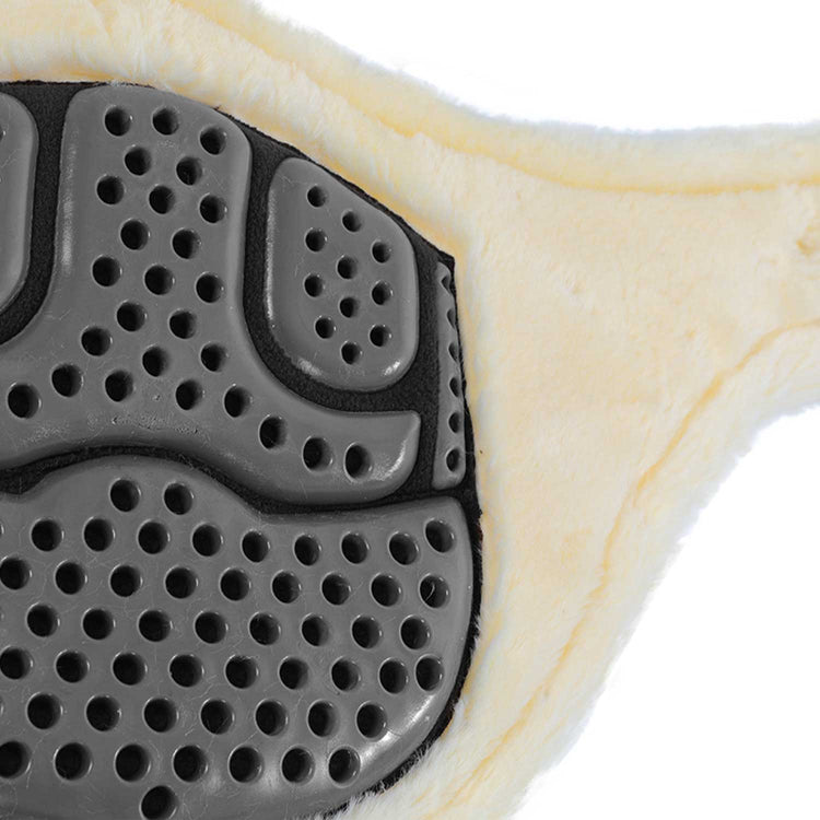 Sheepskin stud guard girth with gel