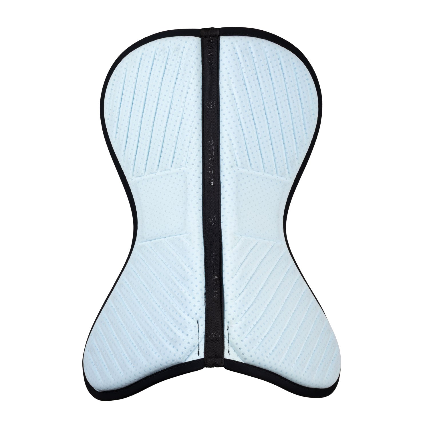 Lightweight equestrian half pad for saddle stability