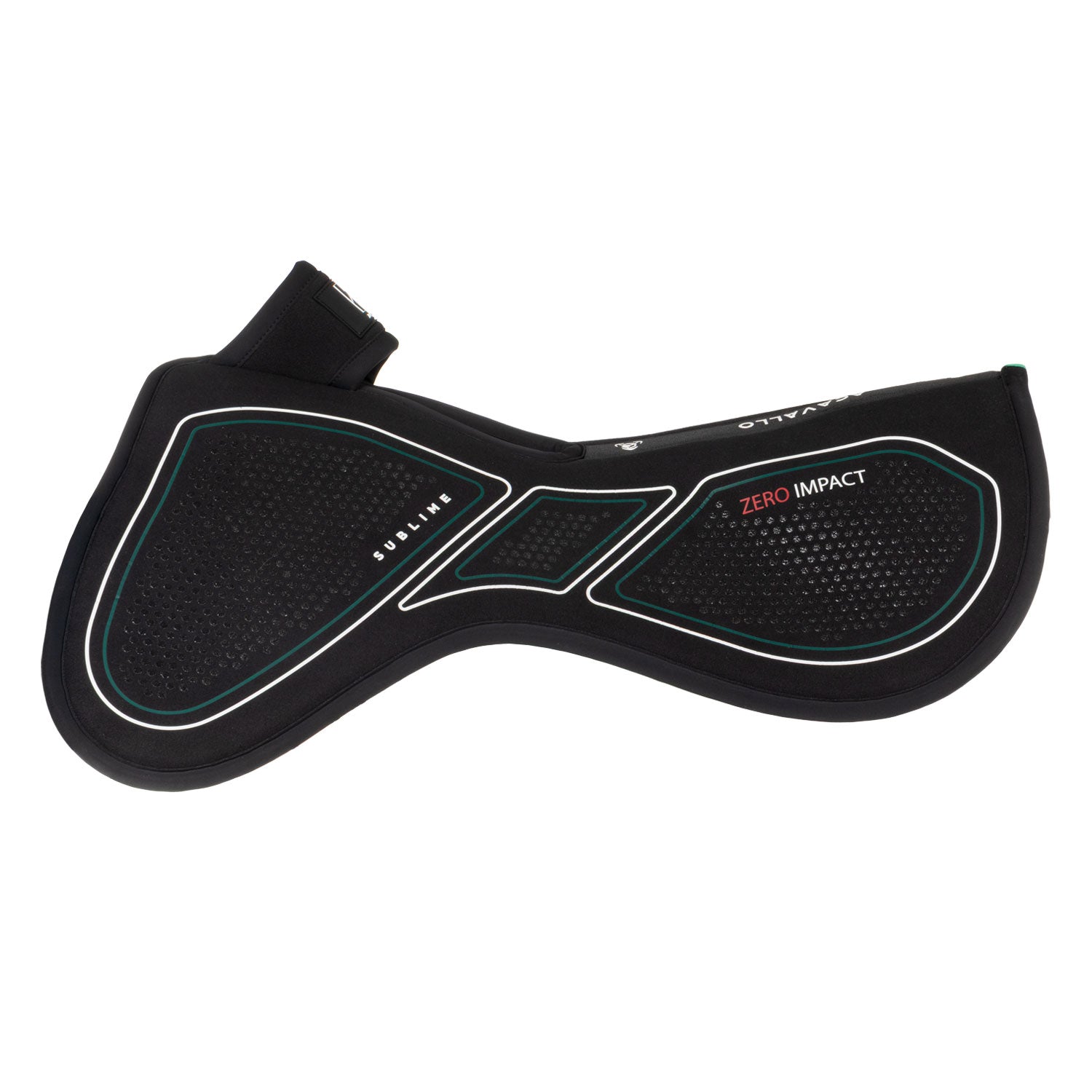 Acavallo withers-free saddle pad for pressure relief black
