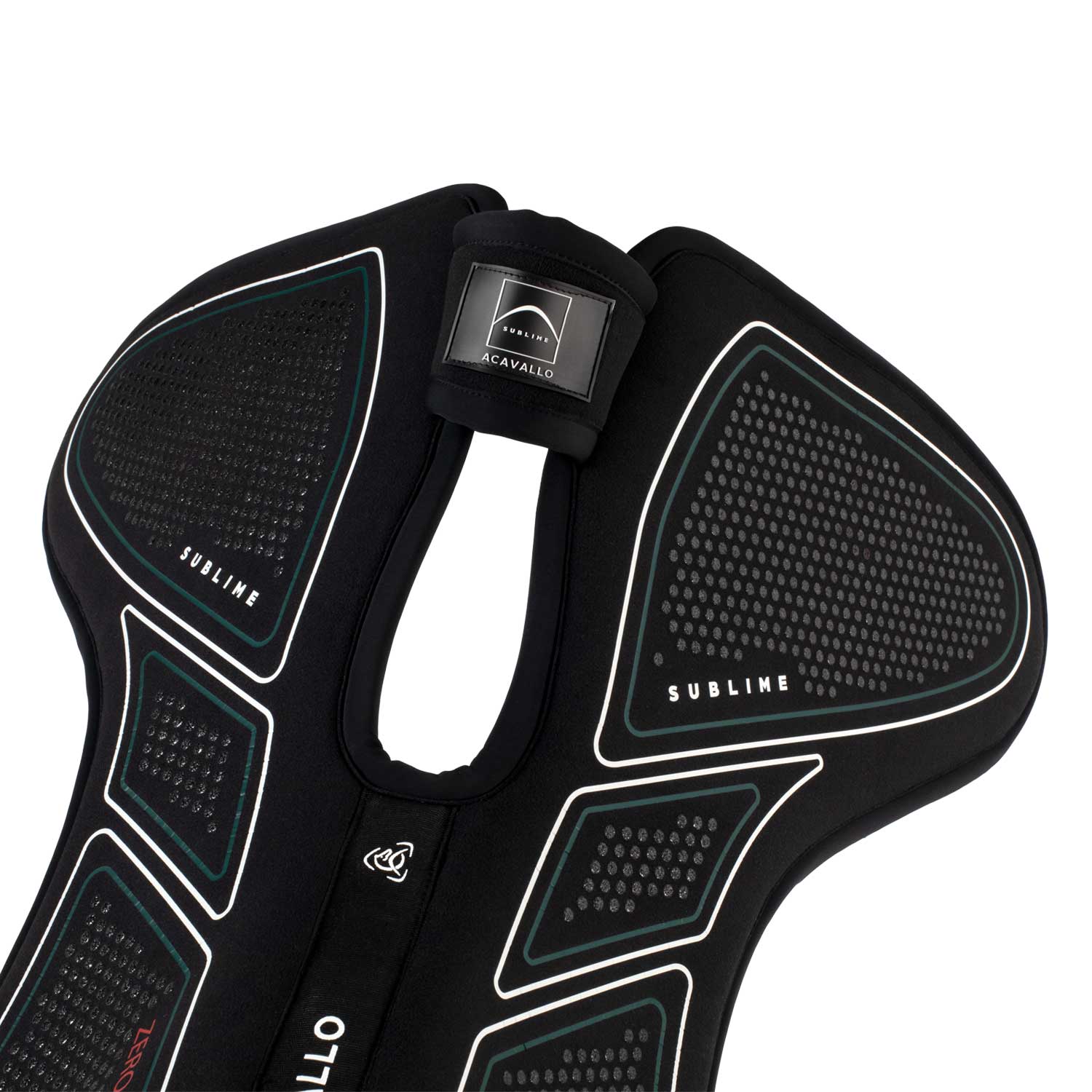 Shock absorbing equestrian pad for improved saddle balance