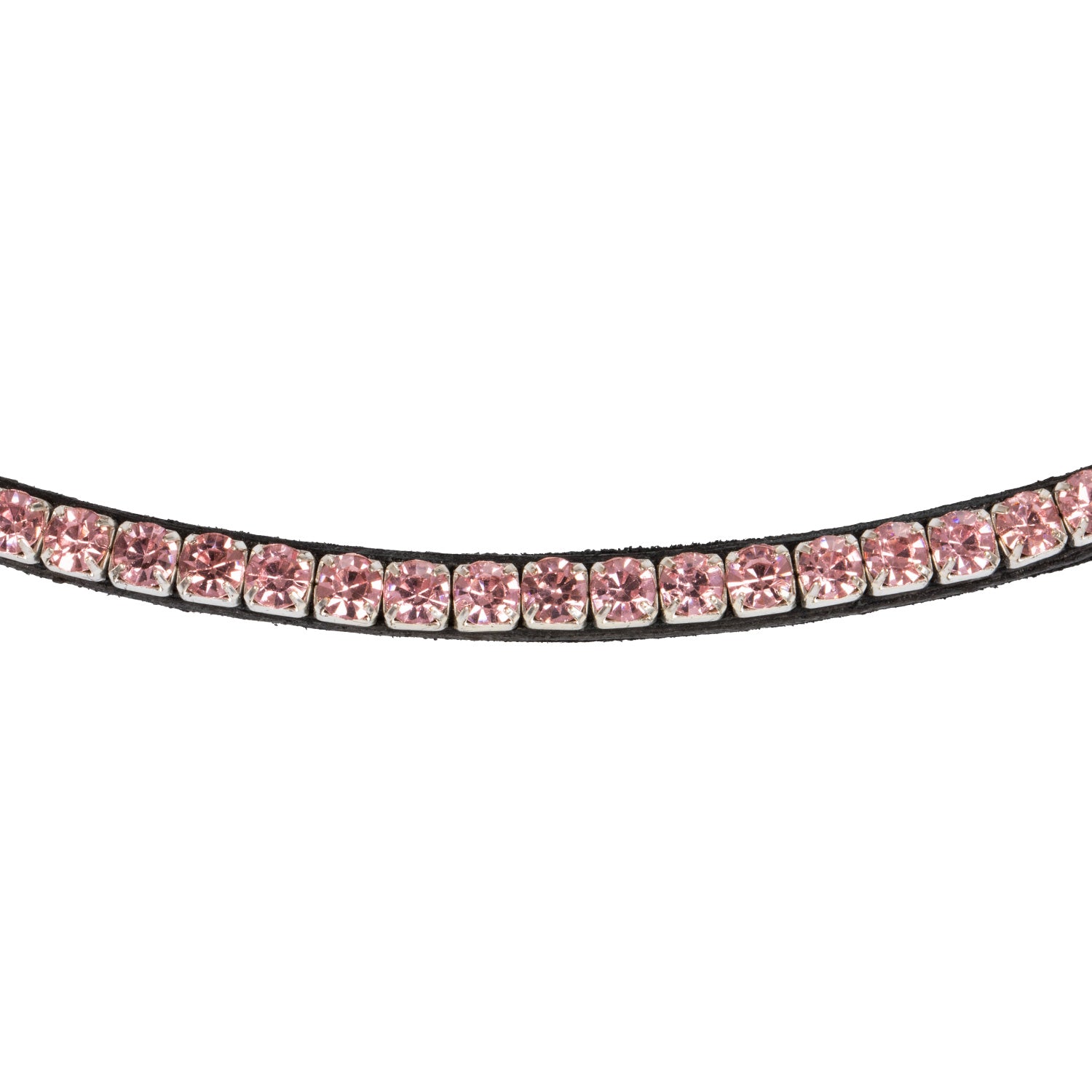 Browband with pink crystals