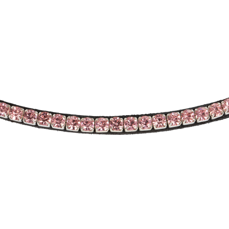 Browband with pink crystals