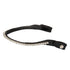 Browband with white crystals