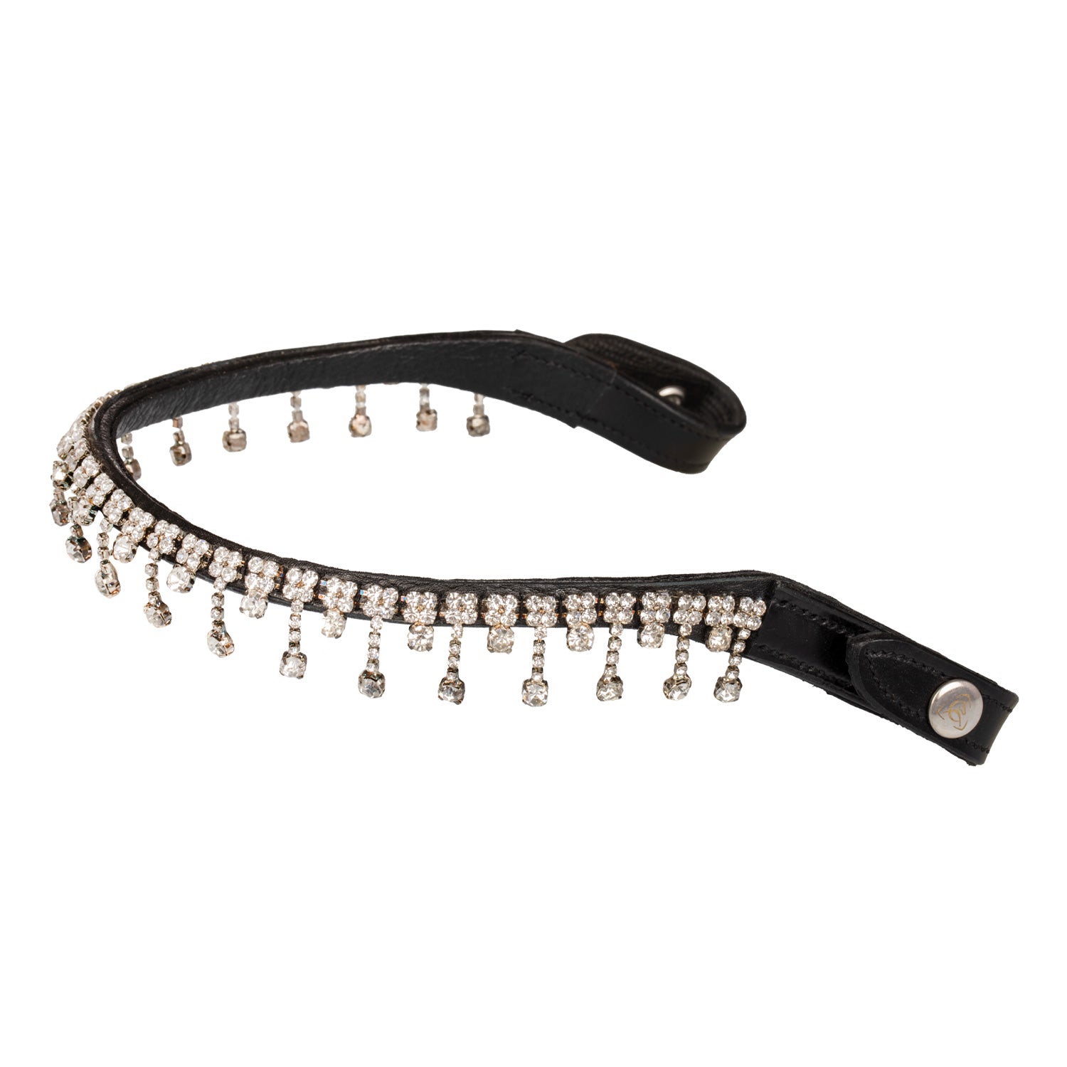 QUEEN BROWBAND CALFSKIN & CRYSTALS