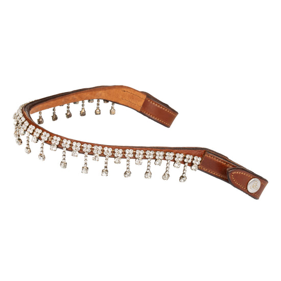 browband with hanging crystals