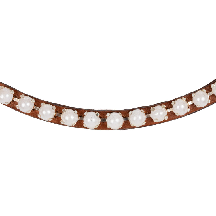 browband with white pearls