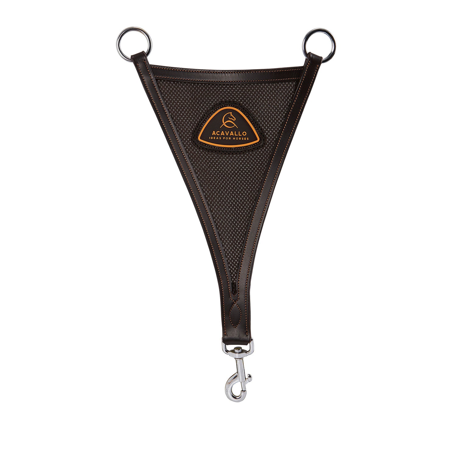 Acavallo Leather Bib Martingale with Mesh Insert