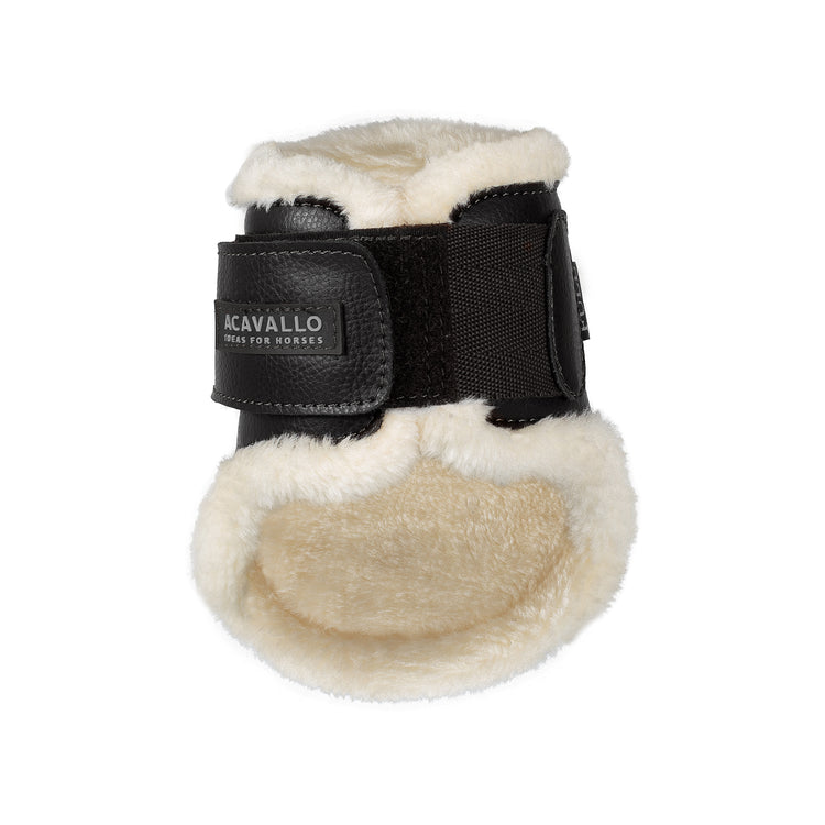 Leather fetlocks with fur