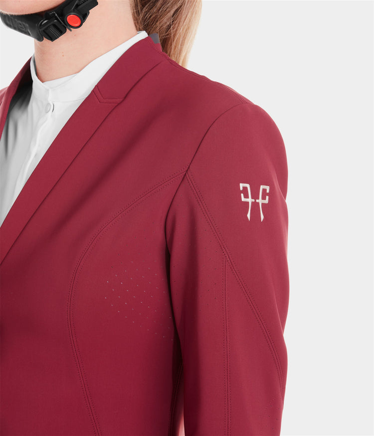 dark red horse show jacket