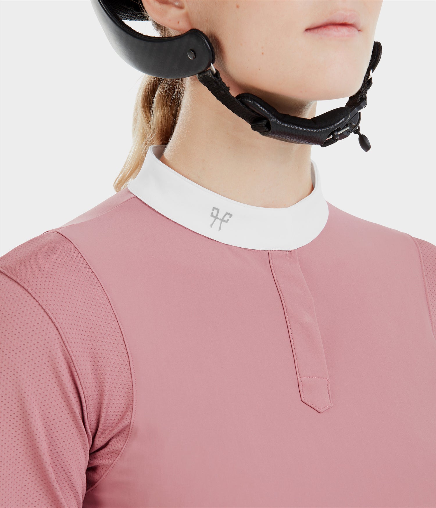 equestrian competition shirt with mesh