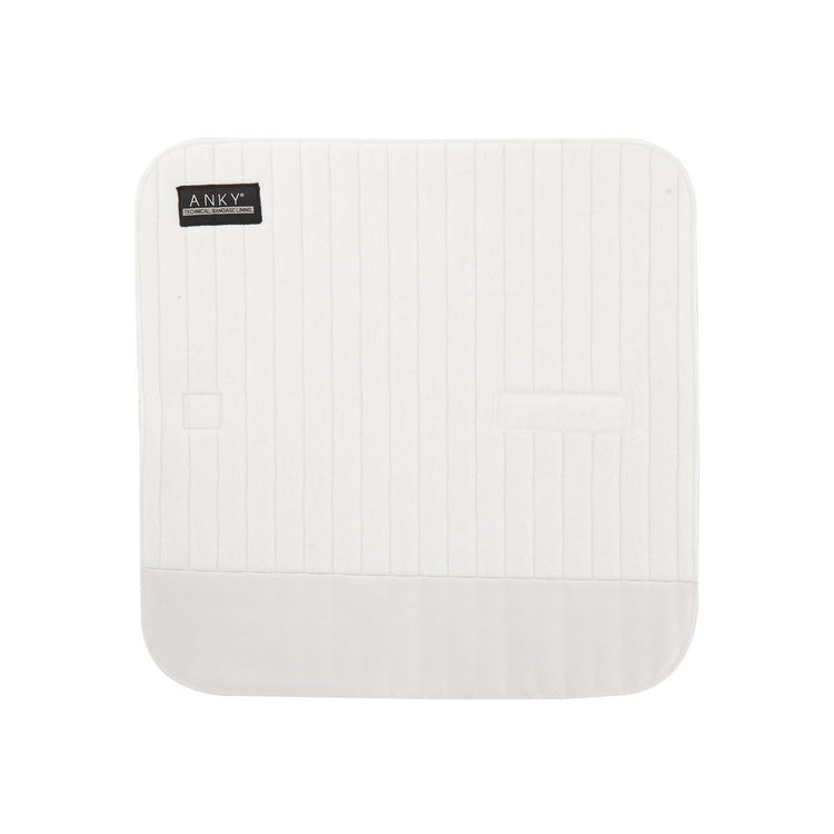 White bandage pads for horses